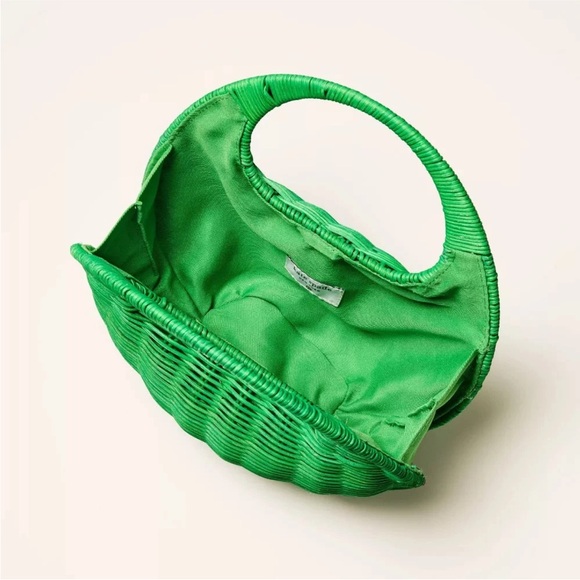 Wicker Crescent Bag - kate spade new york Green - Picture 3 of 5